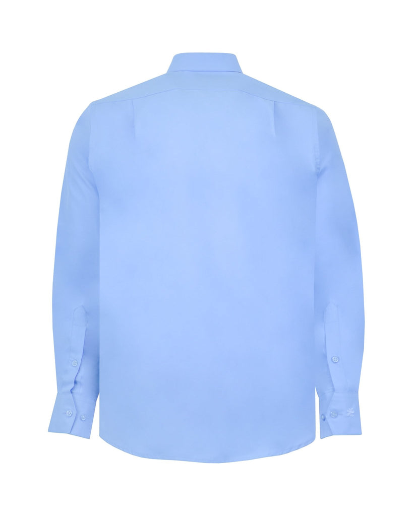 Manchester Camisa de Vestir Lisa Algodón y Poliéster Manga Larga - Manchester