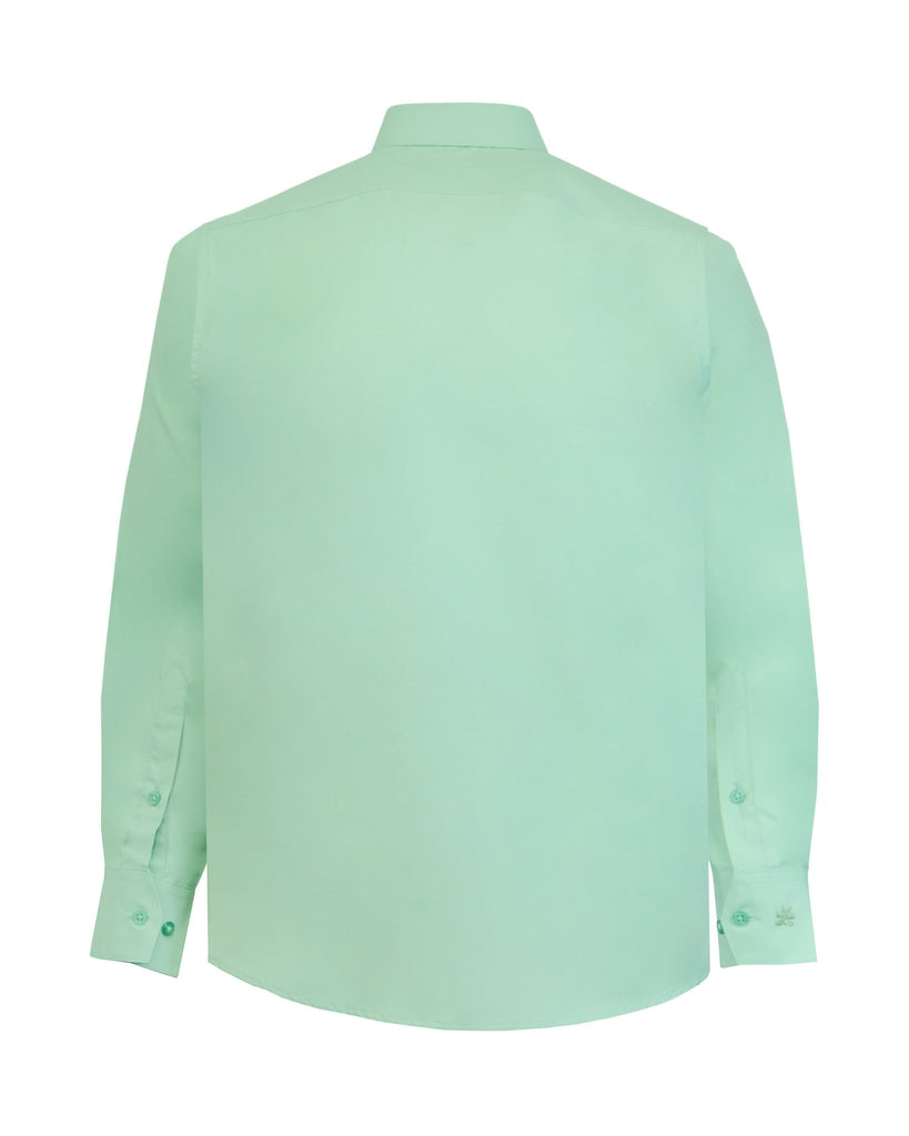 Manchester Camisa de Vestir Lisa Algodón y Poliéster Manga Larga - Manchester