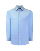 Manchester Camisa de Vestir Lisa Big and Tall Algodón y Poliéster con Cuello Ajustable - Manchester