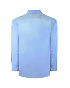 Manchester Camisa de Vestir Lisa Big and Tall Algodón y Poliéster con Cuello Ajustable - Manchester