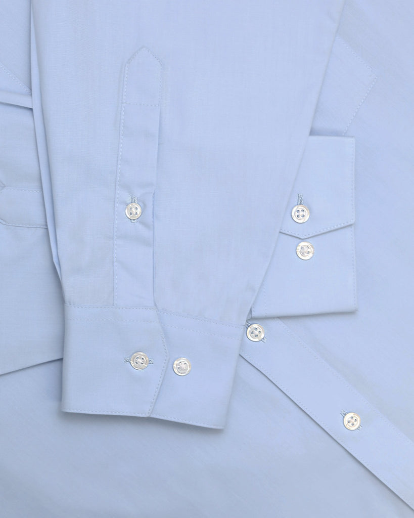 Manchester Camisa de Vestir Lisa Big and Tall Algodón y Poliéster con Cuello Ajustable - Manchester