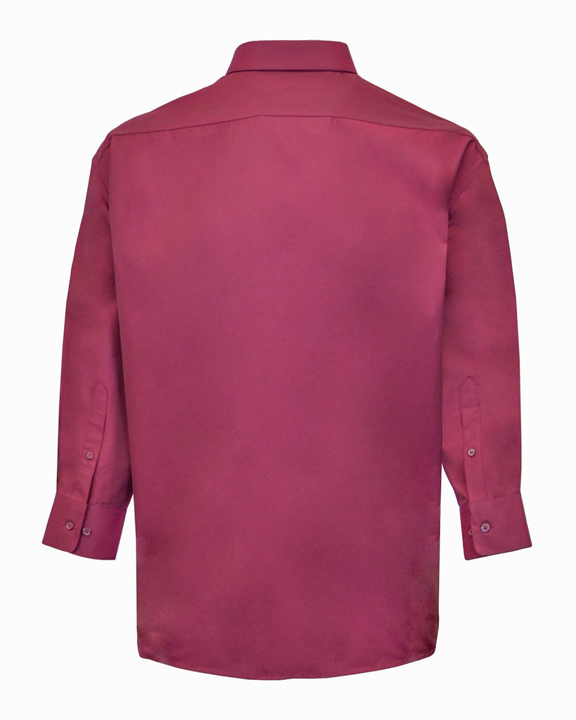 Manchester Camisa de Vestir Lisa Big and Tall Algodón y Poliéster Manga Larga - Manchester