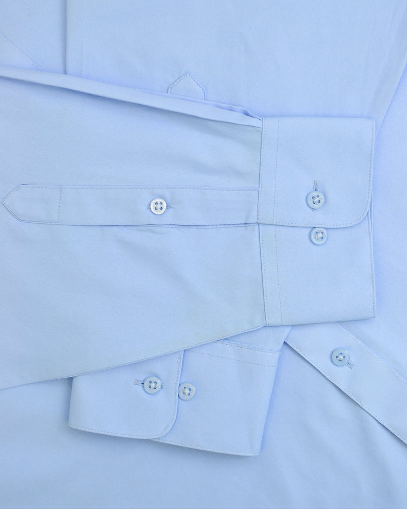 Manchester Camisa de Vestir Lisa Big and Tall Algodón y Poliéster Manga Larga - Manchester