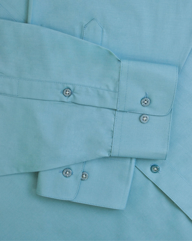 Manchester Camisa de Vestir Lisa Big and Tall Algodón y Poliéster Manga Larga - Manchester