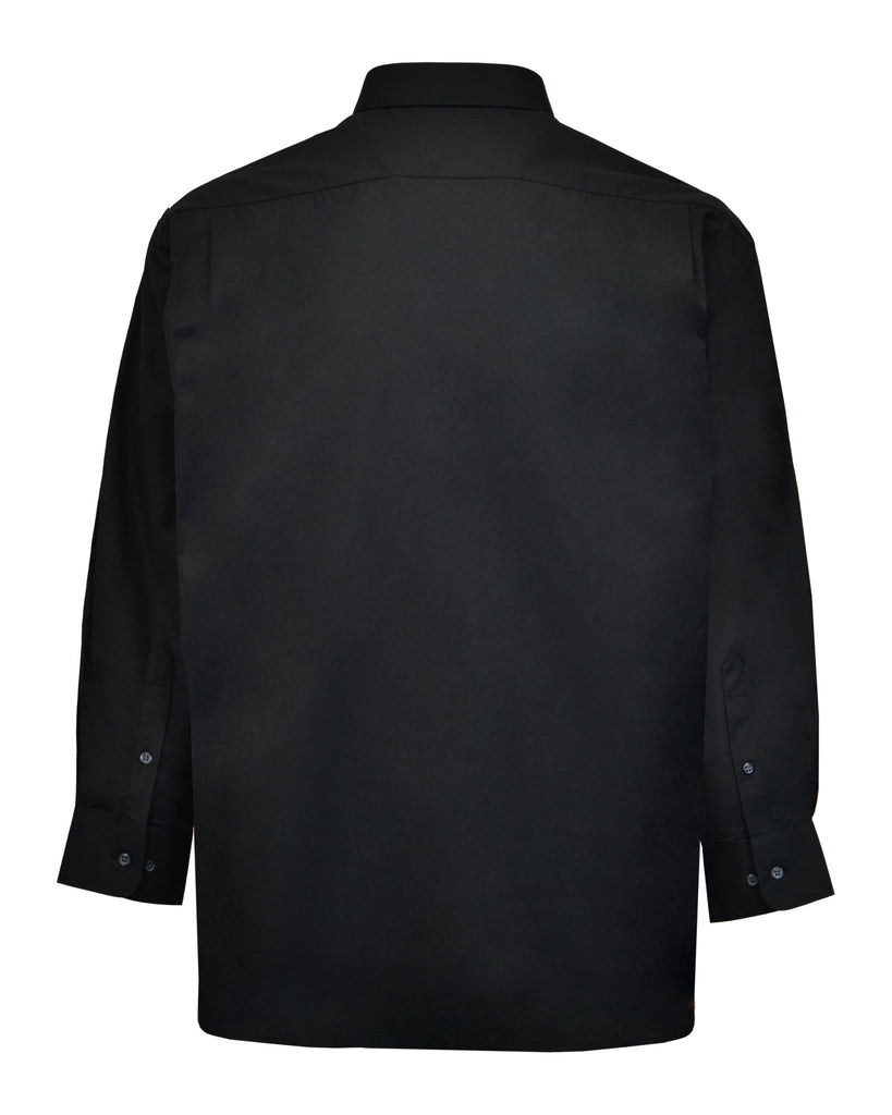 Manchester Camisa de Vestir Lisa Big and Tall Algodón y Poliéster Manga Larga - Manchester