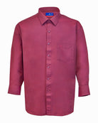 Manchester Camisa de Vestir Lisa Big and Tall Algodón y Poliéster Manga Larga - Manchester