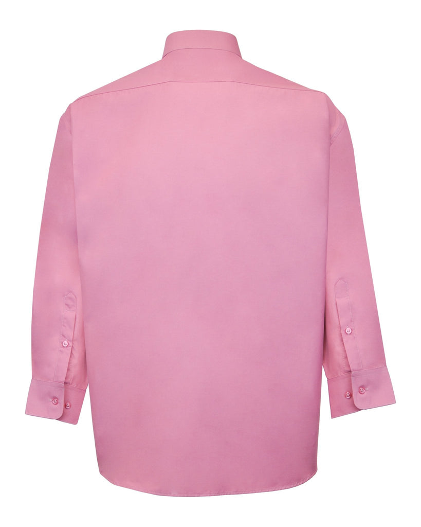 Manchester Camisa de Vestir Lisa Big and Tall Algodón y Poliéster Manga Larga - Manchester