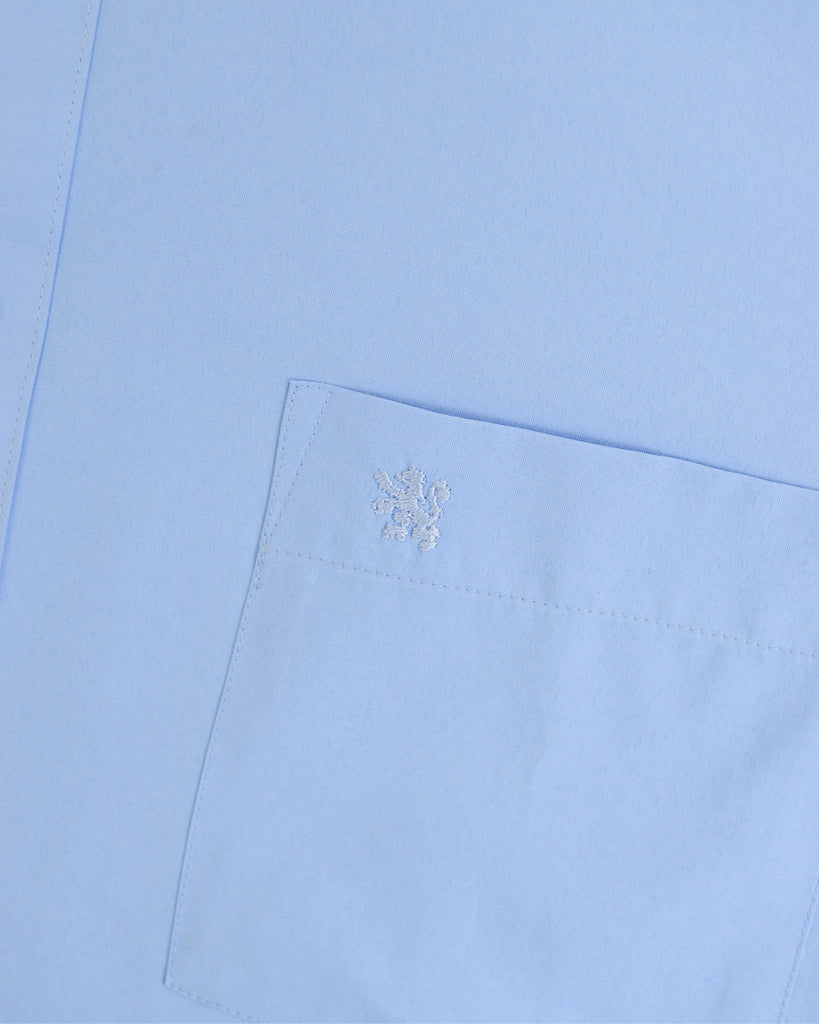 Manchester Camisa de Vestir Lisa Big and Tall Algodón y Poliéster Manga Larga - Manchester