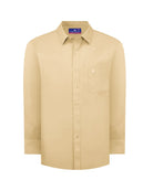 Manchester Camisa de Vestir Lisa Big and Tall - Manga Larga - Manchester