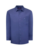 Manchester Camisa de Vestir Lisa Big and Tall - Manga Larga - Manchester