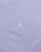 Manchester Camisa de Vestir Lisa Big and Tall - Manga Larga color lila para hombre