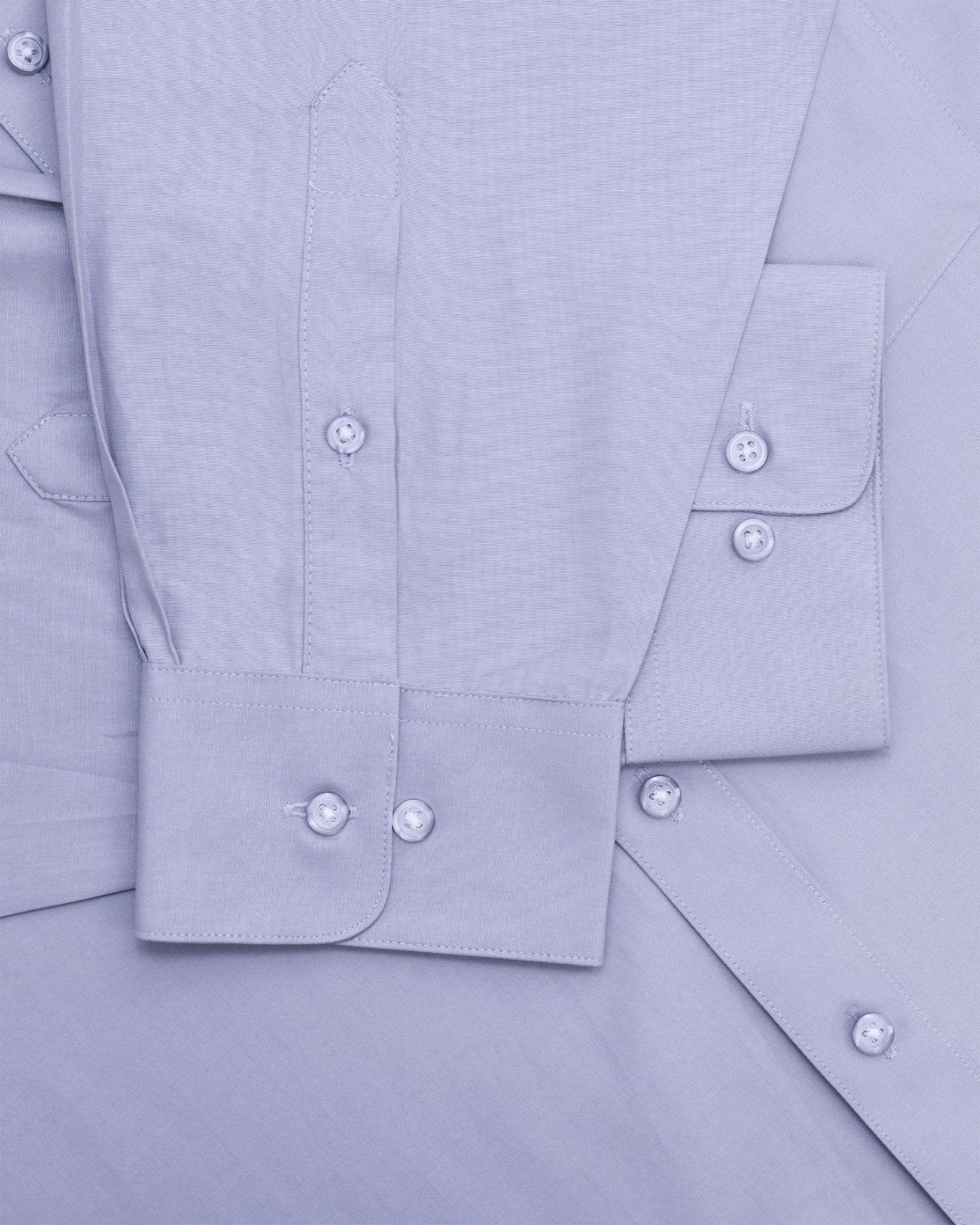 Manchester Camisa de Vestir Lisa Big and Tall - Manga Larga color lila para hombre