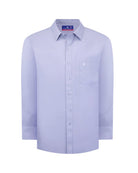 Manchester Camisa de Vestir Lisa Big and Tall - Manga Larga color lila para hombre