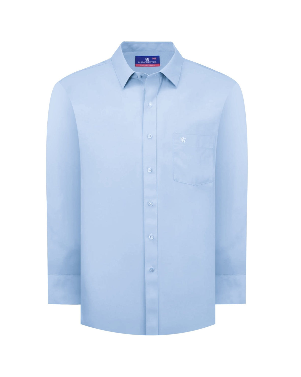 Manchester Camisa de Vestir Lisa Big and Tall - Manga Larga - Manchester