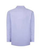 Manchester Camisa de Vestir Lisa Big and Tall - Manga Larga color lila para hombre