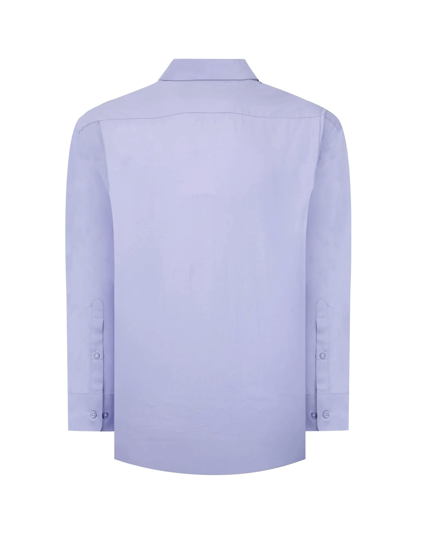 Manchester Camisa de Vestir Lisa Big and Tall - Manga Larga color lila para hombre