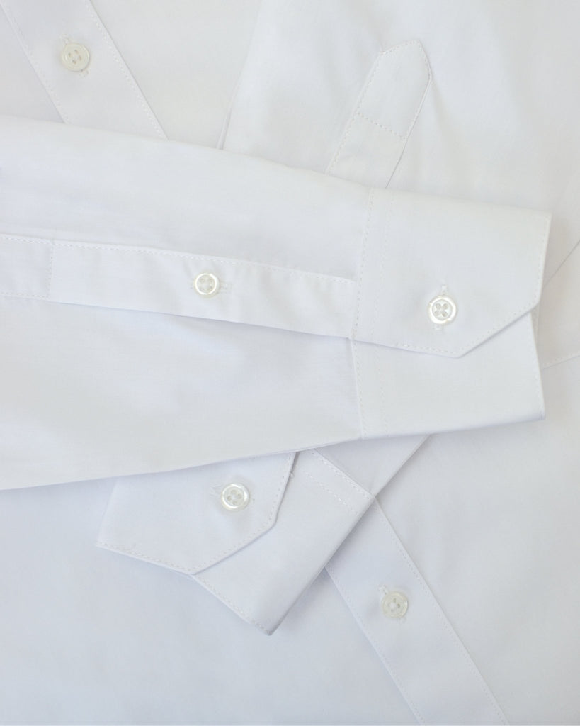 Manchester Camisa de Vestir Lisa con Un Bolsillo y Cuello Mao - Manchester