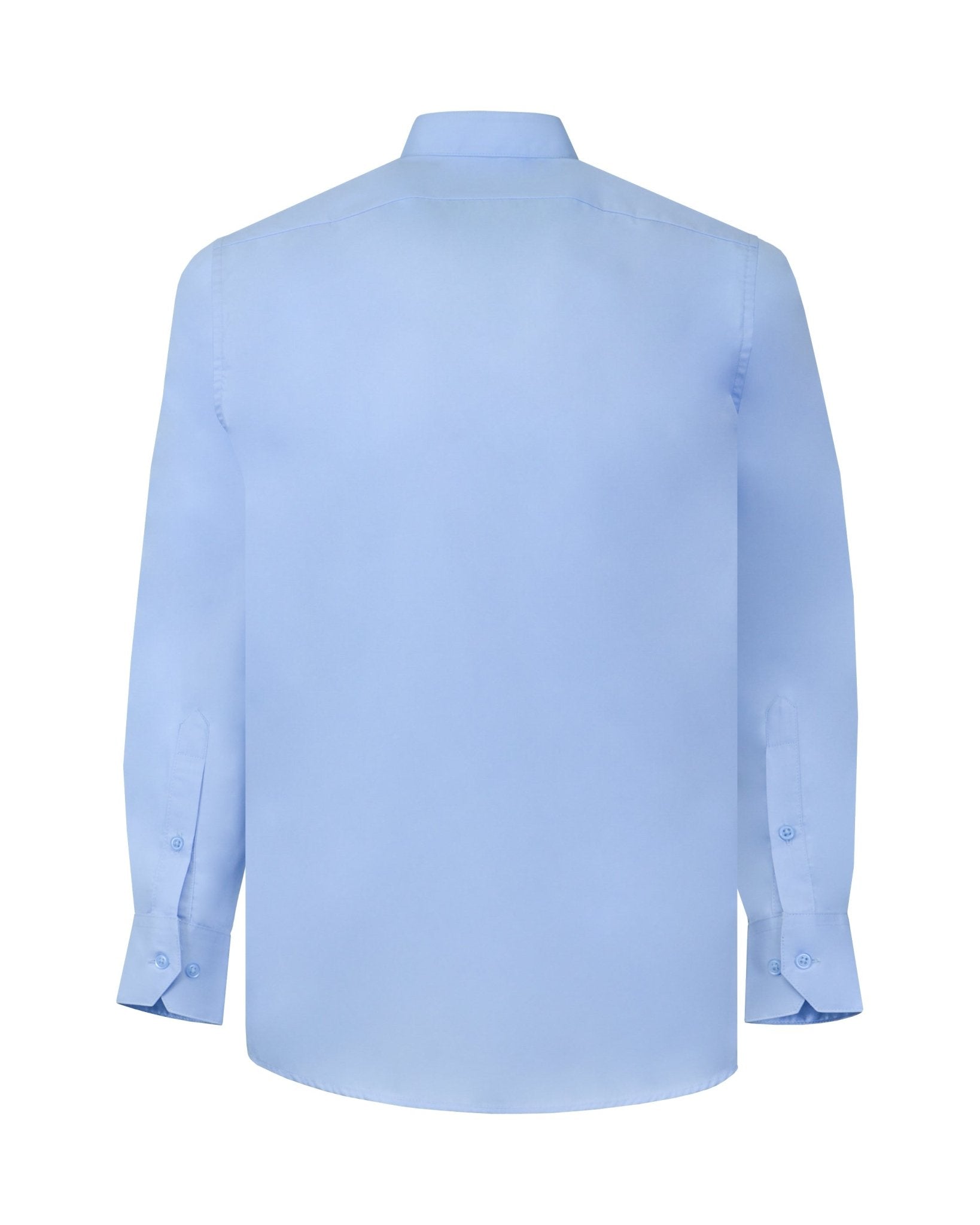 Manchester Camisa de Vestir Lisa con Un Bolsillo y Cuello Mao - Manchester