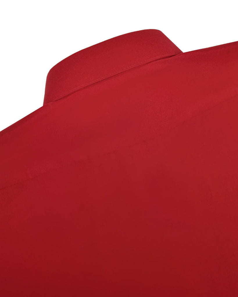 Manchester Camisa de Vestir Lisa Corte Slim Fit Cuello Roma - Manchester