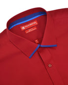 Manchester Camisa de Vestir Lisa Corte Slim Fit Cuello Roma - Manchester