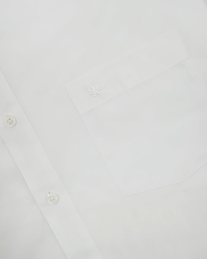 Manchester Camisa de Vestir Lisa Corte Slim Fit Cuello Roma - Manchester