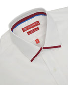 Manchester Camisa de Vestir Lisa Corte Slim Fit Cuello Roma - Manchester