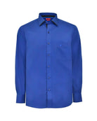 Manchester Camisa de Vestir Lisa Corte Slim Fit Cuello Roma - Manchester