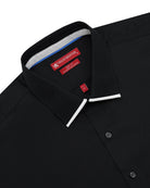 Manchester Camisa de Vestir Lisa Corte Slim Fit Cuello Roma - Manchester