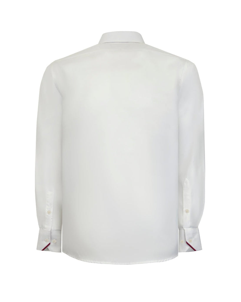 Manchester Camisa de Vestir Lisa Corte Slim Fit Cuello Roma - Manchester