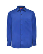 Manchester Camisa de Vestir Lisa Corte Slim Fit Cuello Roma - Manchester