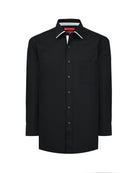 Manchester Camisa de Vestir Lisa Corte Slim Fit Cuello Roma - Manchester