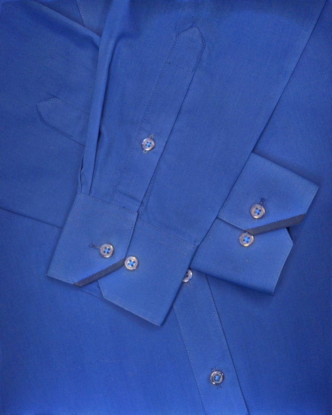 Manchester Camisa de Vestir Lisa Corte Slim Fit Cuello Roma - Manchester
