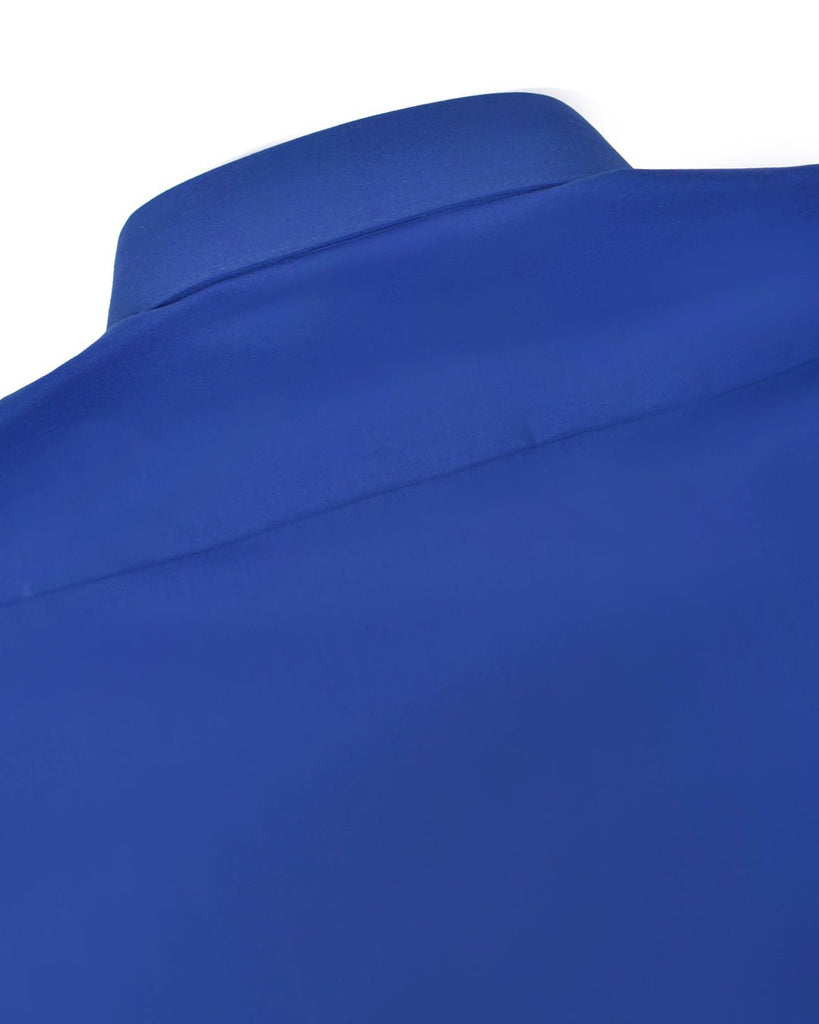 Manchester Camisa de Vestir Lisa Corte Slim Fit Cuello Roma - Manchester