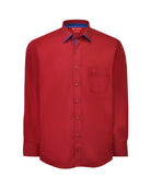 Manchester Camisa de Vestir Lisa Corte Slim Fit Cuello Roma - Manchester