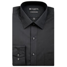 Manchester Camisa de Vestir Lisa en Algodón - Poliéster con Cuello Boss y Puño de Pico - Manchester
