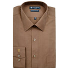 Manchester Camisa de Vestir Lisa en Algodón - Poliéster con Cuello Boss y Puño de Pico - Manchester