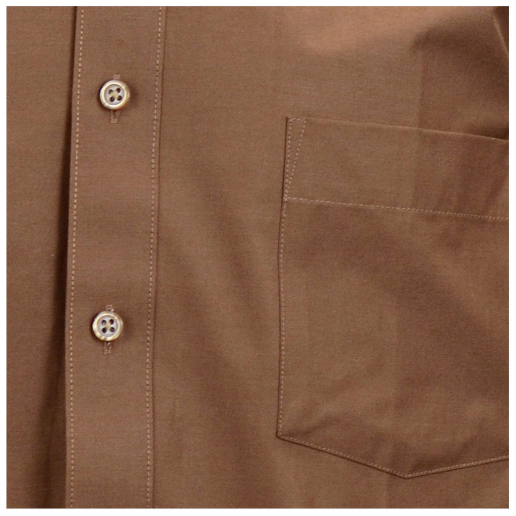 Manchester Camisa de Vestir Lisa en Algodón - Poliéster con Cuello Boss y Puño de Pico - Manchester