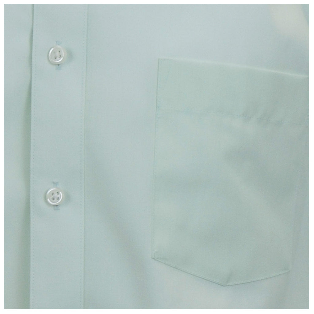 Manchester Camisa de Vestir Lisa en Algodón - Poliéster con Cuello Boss y Puño de Pico - Manchester