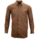 Manchester Camisa de Vestir Lisa en Algodón - Poliéster con Cuello Boss y Puño de Pico - Manchester