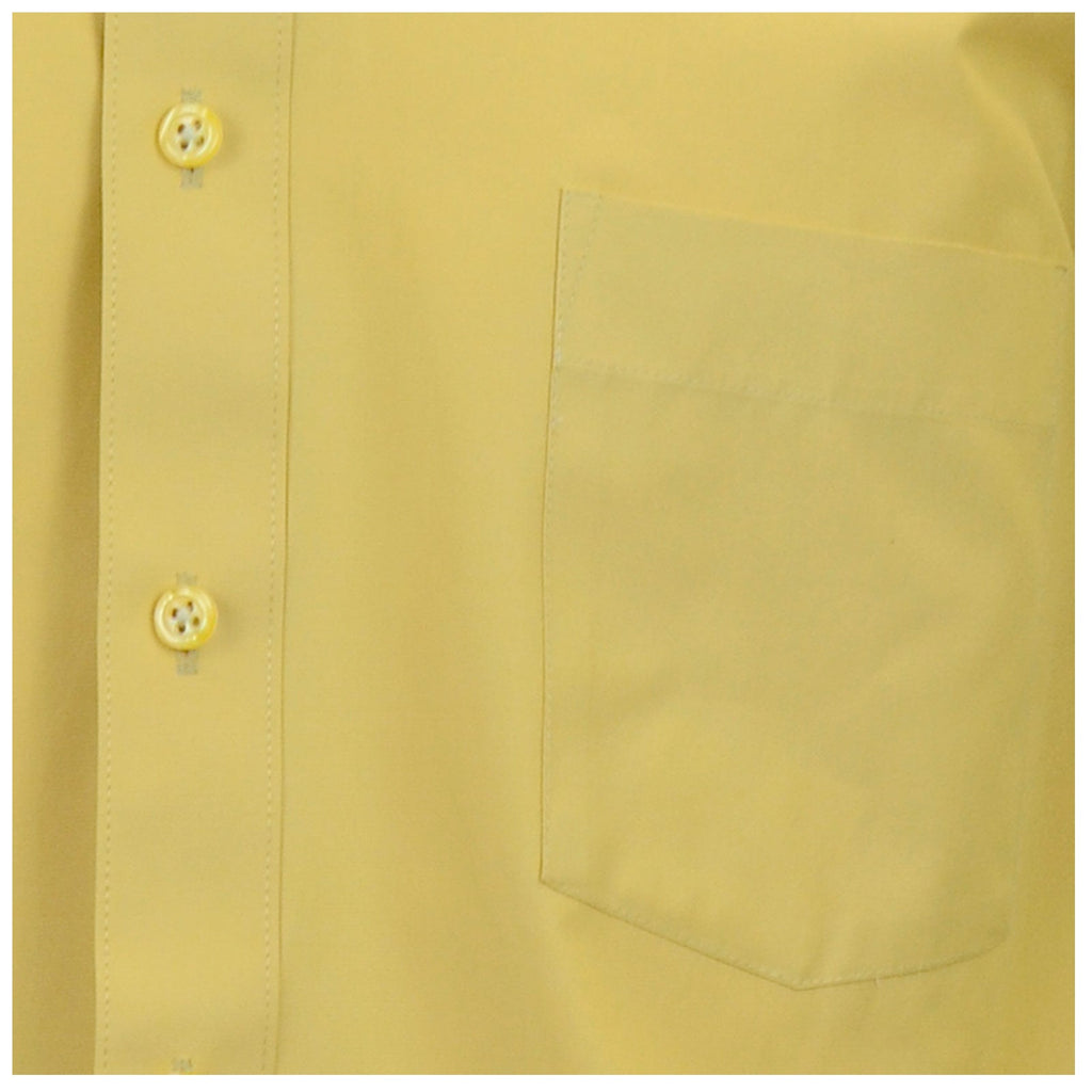 Manchester Camisa de Vestir Lisa en Algodón - Poliéster con Cuello Boss y Puño de Pico - Manchester