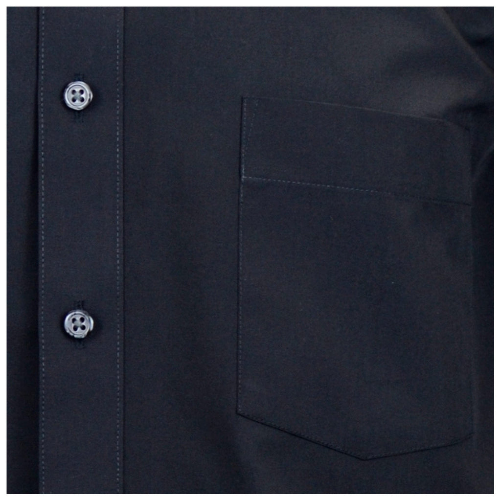 Manchester Camisa de Vestir Lisa en Algodón - Poliéster con Cuello Boss y Puño de Pico - Manchester