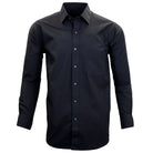 Manchester Camisa de Vestir Lisa en Algodón - Poliéster con Cuello Boss y Puño de Pico - Manchester