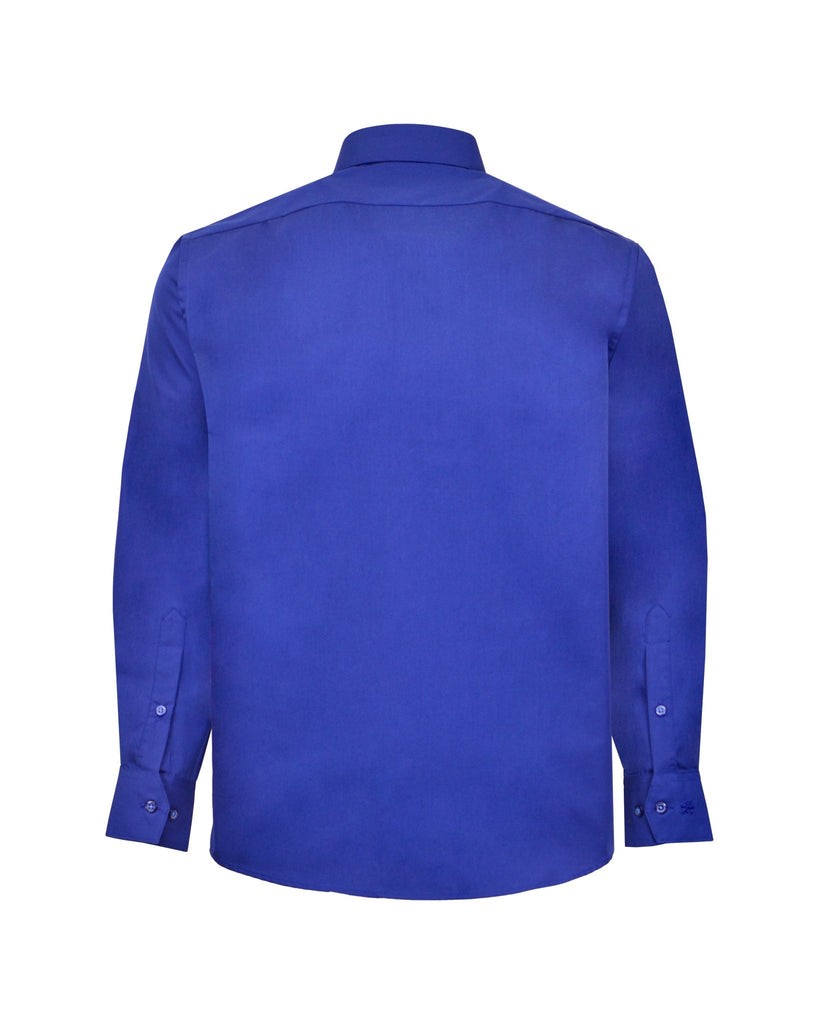 Manchester Camisa de Vestir Lisa Poliéster y Algodón Manga Larga - Manchester