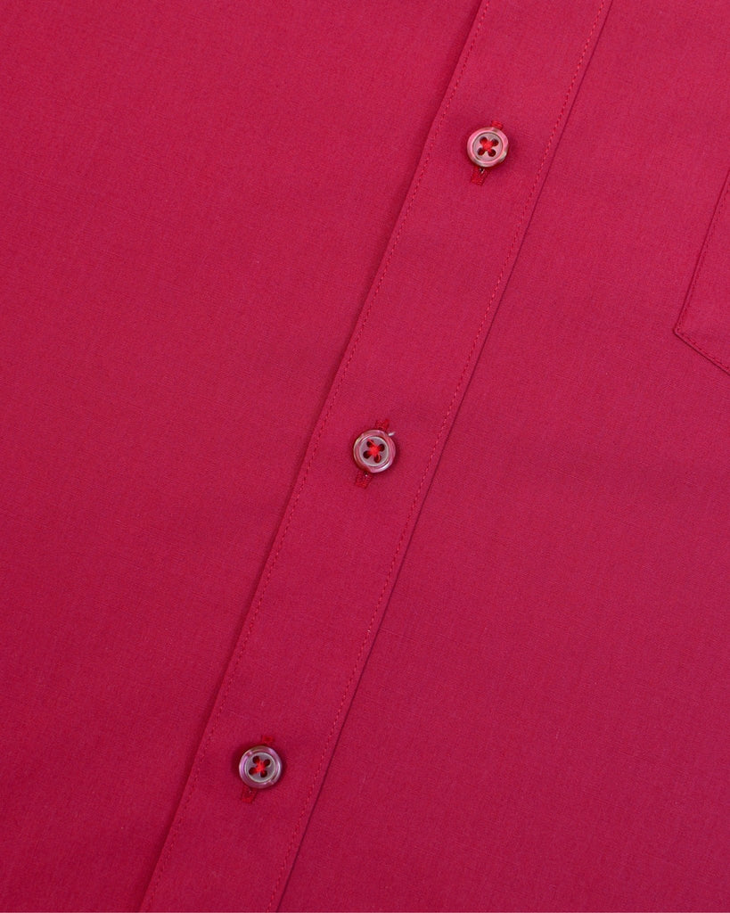 Manchester Camisa de Vestir Lisa Poliéster y Algodón Manga Larga - Manchester