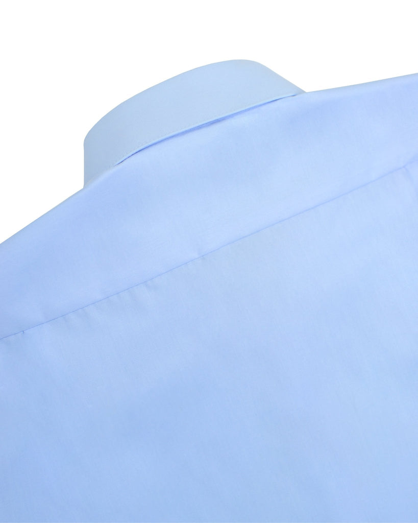 Manchester Camisa de Vestir Lisa Poliéster y Algodón Manga Larga - Manchester