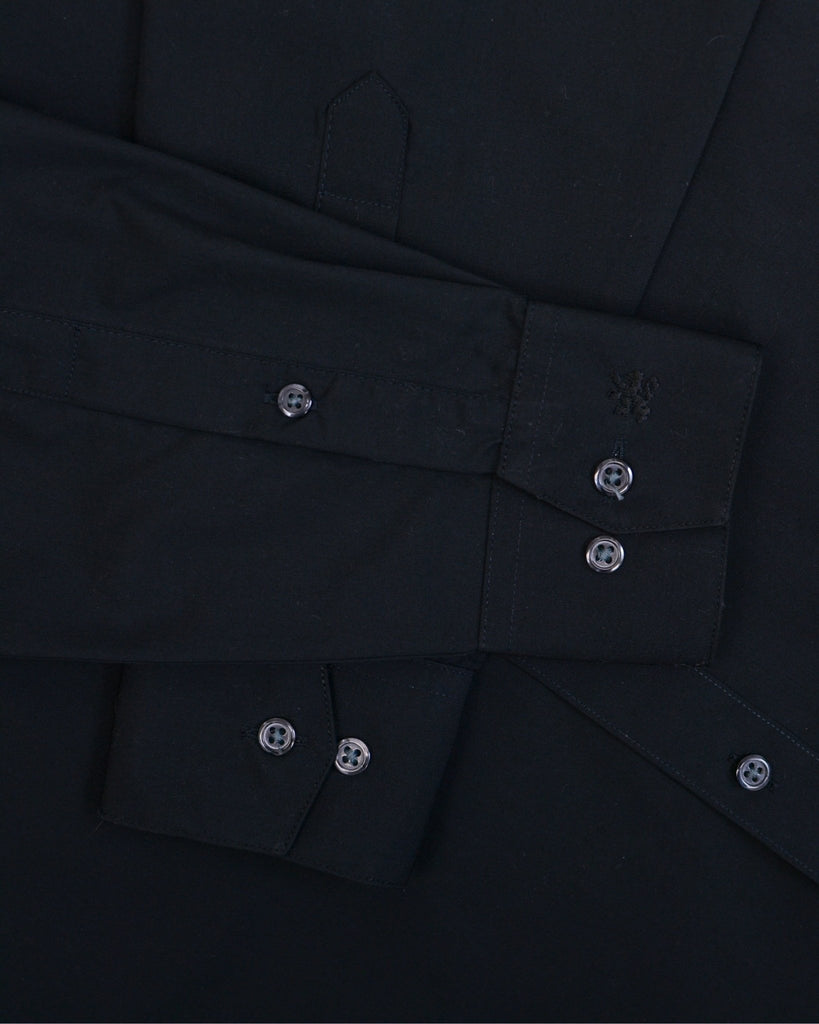 Manchester Camisa de Vestir Lisa Poliéster y Algodón Manga Larga - Manchester