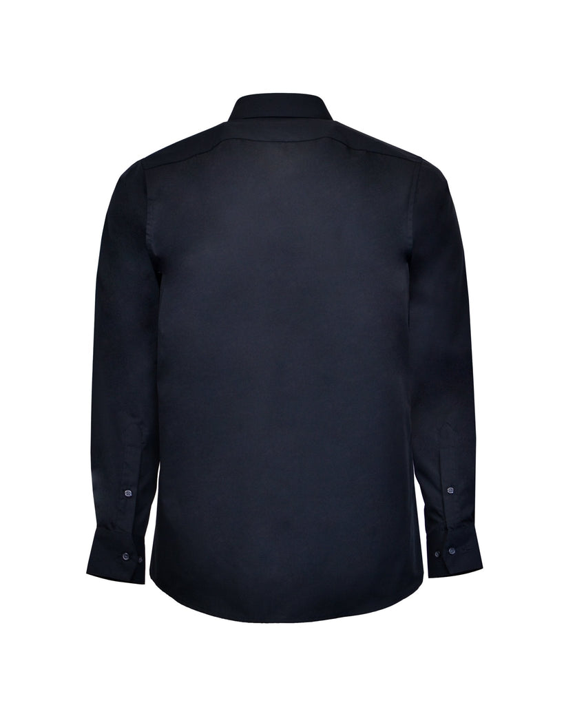 Manchester Camisa de Vestir Lisa Poliéster y Algodón Manga Larga - Manchester