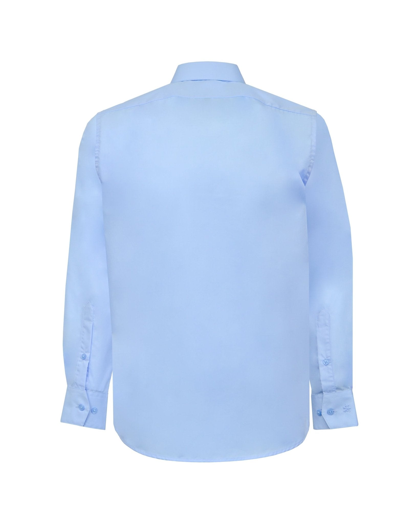 Manchester Camisa de Vestir Lisa Poliéster y Algodón Manga Larga - Manchester