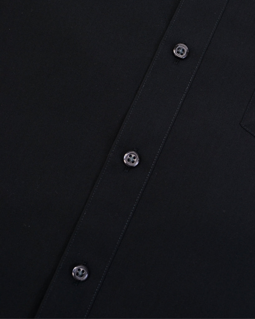 Manchester Camisa de Vestir Lisa Poliéster y Algodón Manga Larga - Manchester