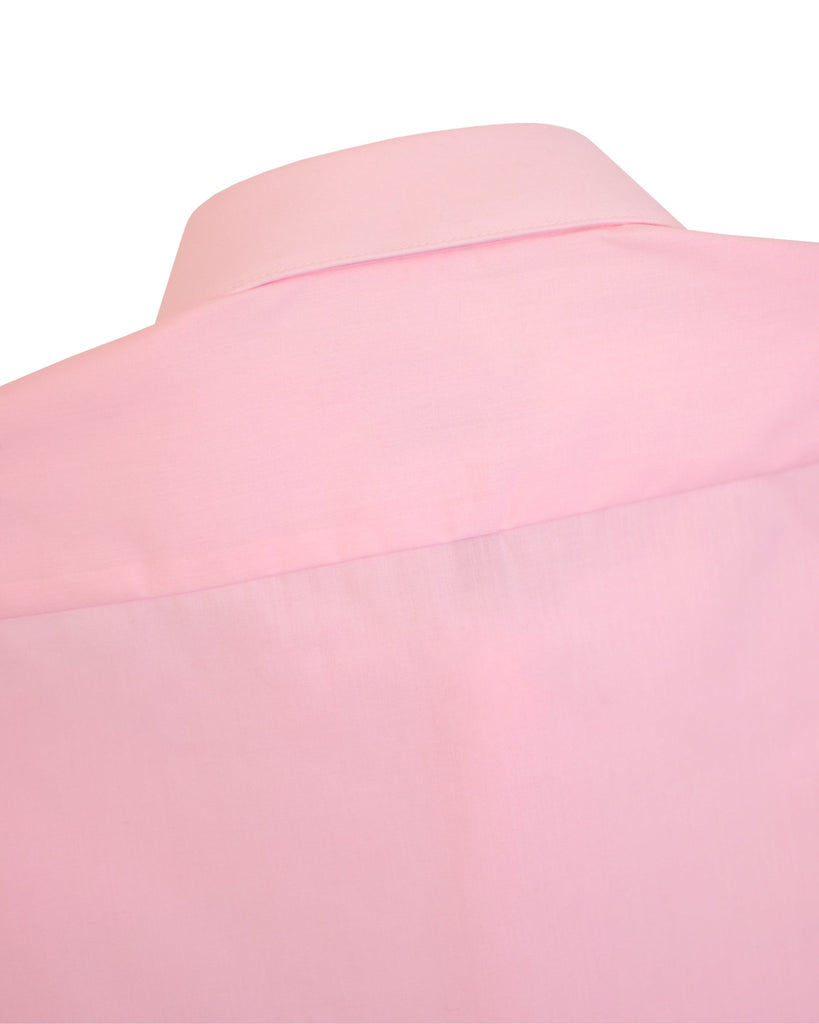 Manchester Camisa de Vestir Lisa Slim Fit con Puño Convertible y Un Bolsillo Mezcla Algodón - Manchester